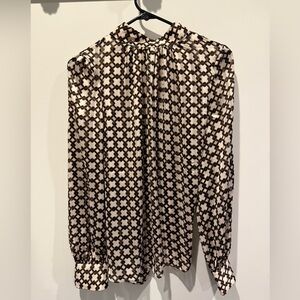 Women's  Geometric Long-Sleeve Blouse